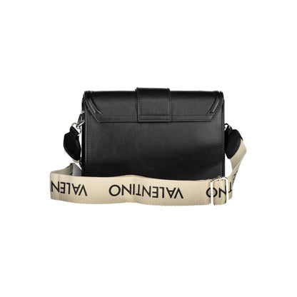 Black Polyurethane Women Handbag