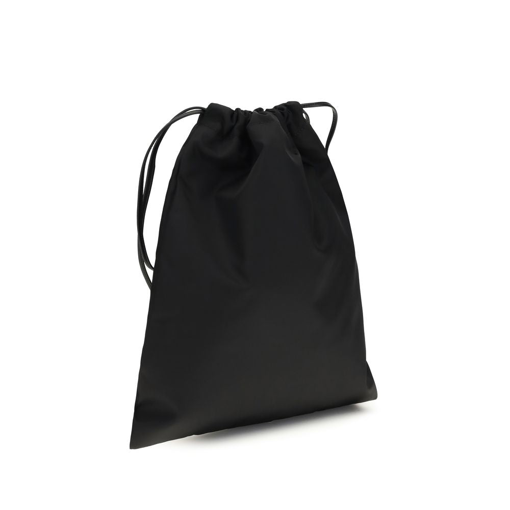 Black Recycled Polyamide Clutch Bag