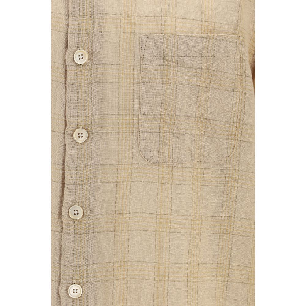 Beige Cotton Pattern Shirt