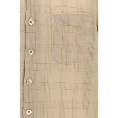Beige Cotton Pattern Shirt