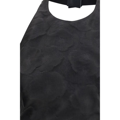 Black Silk Pattern Shirt