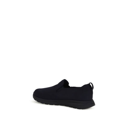 Blue Fabric Sneakers