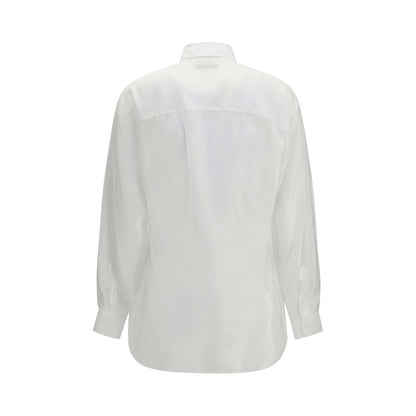 White Lyocell Dress Shirt
