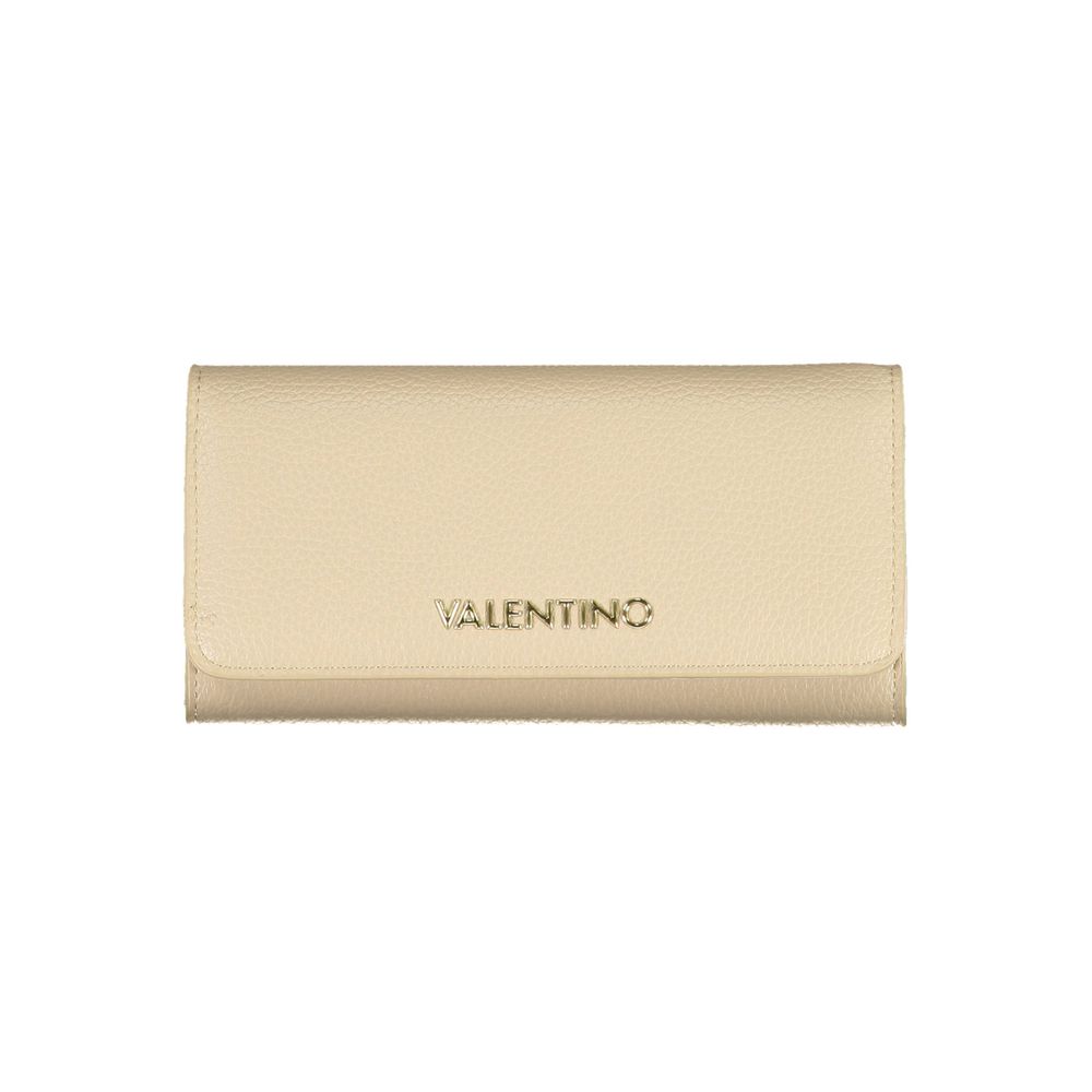 Beige Polyurethane Women Wallet