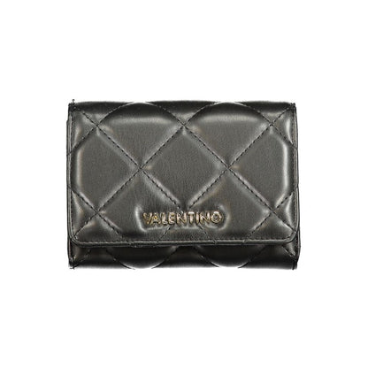 Black Polyurethane Women's Wallet