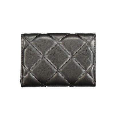 Black Polyurethane Women's Wallet