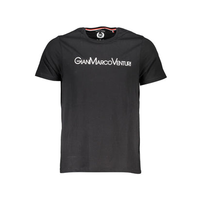 Black Cotton Men's T-Shirt