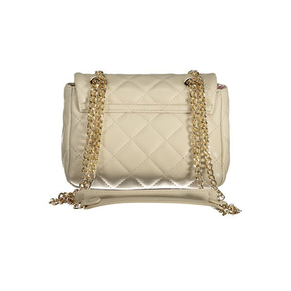 Beige Polyurethane Women Shoulder Bag