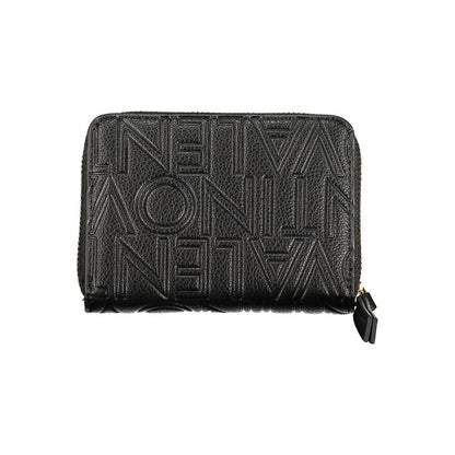 Black Polyurethane Women Wallet