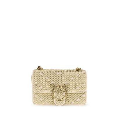 Beige Raffia Shoulder Bag