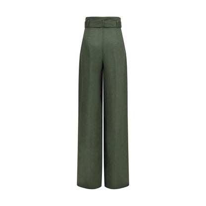 Bicolor Linen Casual Pants
