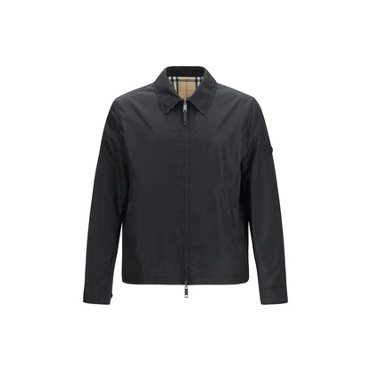 Black Polyamide Full-Length Jacket