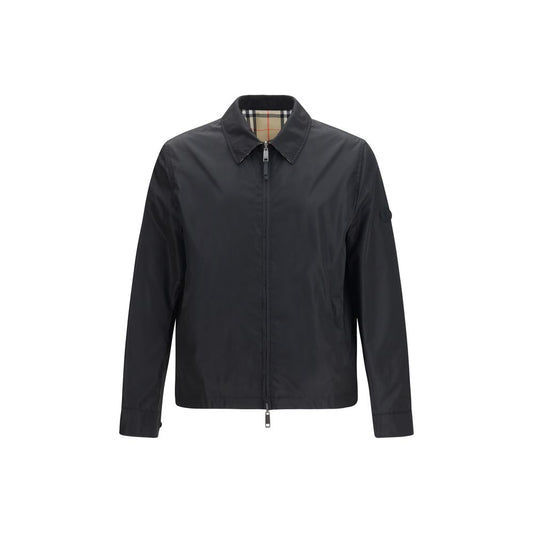 Black Polyamide Full-Length Jacket