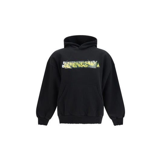 Black Cotton Sweatshirt
