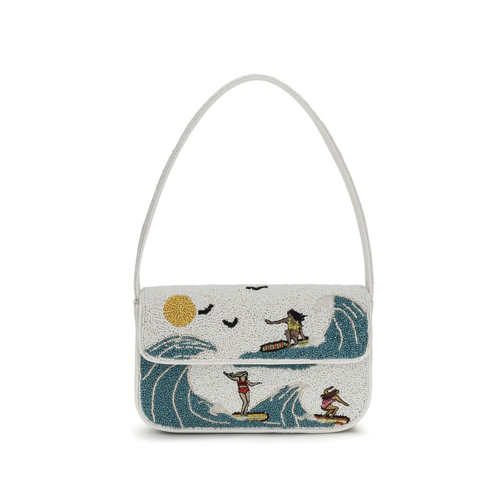 White Other Fibres Shoulder Bag