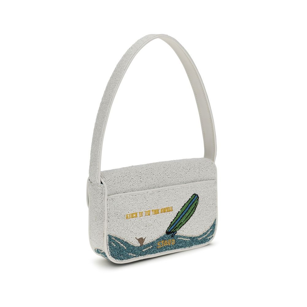 White Other Fibres Shoulder Bag