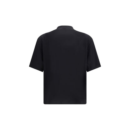 Black Polyester Shortsleeve Shirt