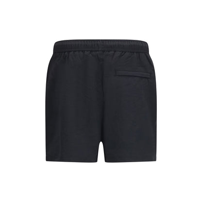 Black Fabric Shorts