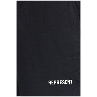 Black Fabric Shorts