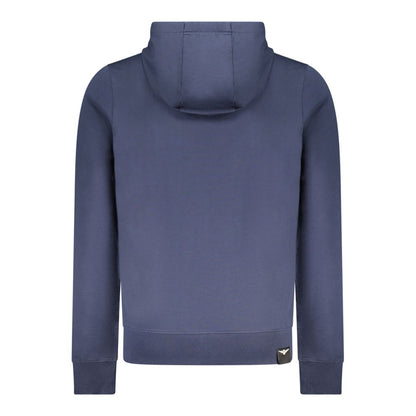 Blue Cotton Men's Hoodie