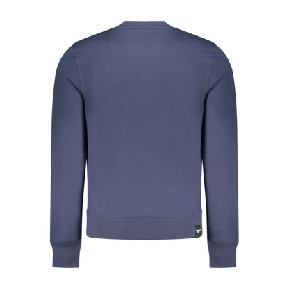 Blue Cotton Men's Sweatshirt