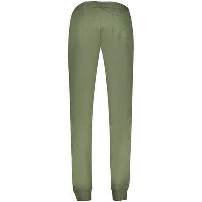 Green Cotton Men Trousers