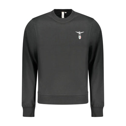 Black Cotton Men's Sweatshirt