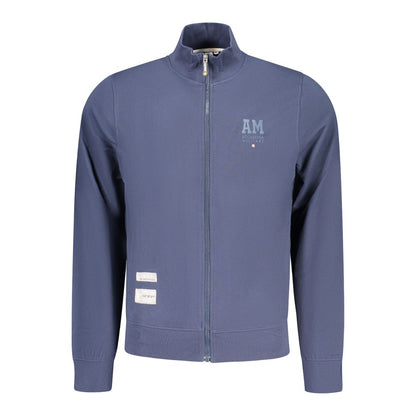 Blue Cotton Men Sweatshirt