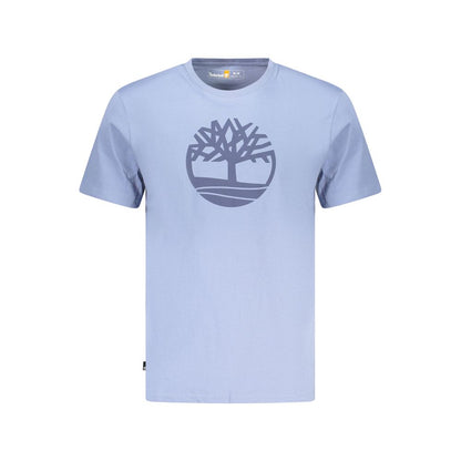 Blue Cotton Men's T-Shirt