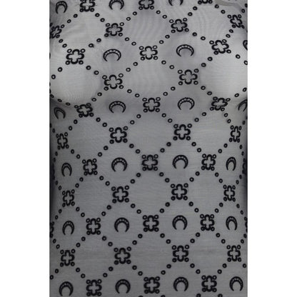 Black Polyamide Pattern Shirt