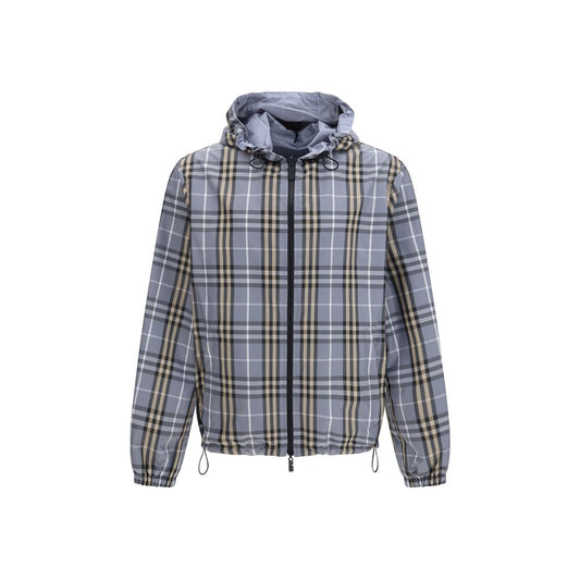 Blue Polyester Shell Jacket