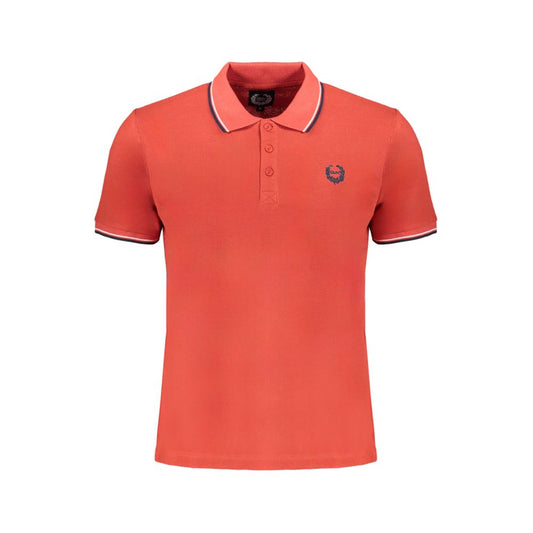 Red Cotton Men's Polo Shirt