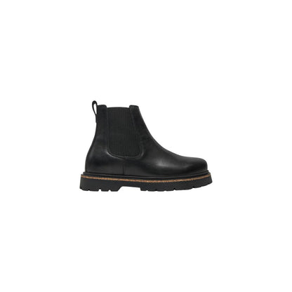 Black Leather Ankle Boots