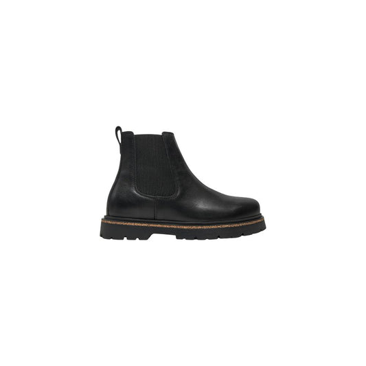 Black Leather Ankle Boots