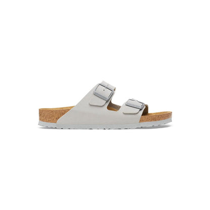Gray Viscose Flat Sandals