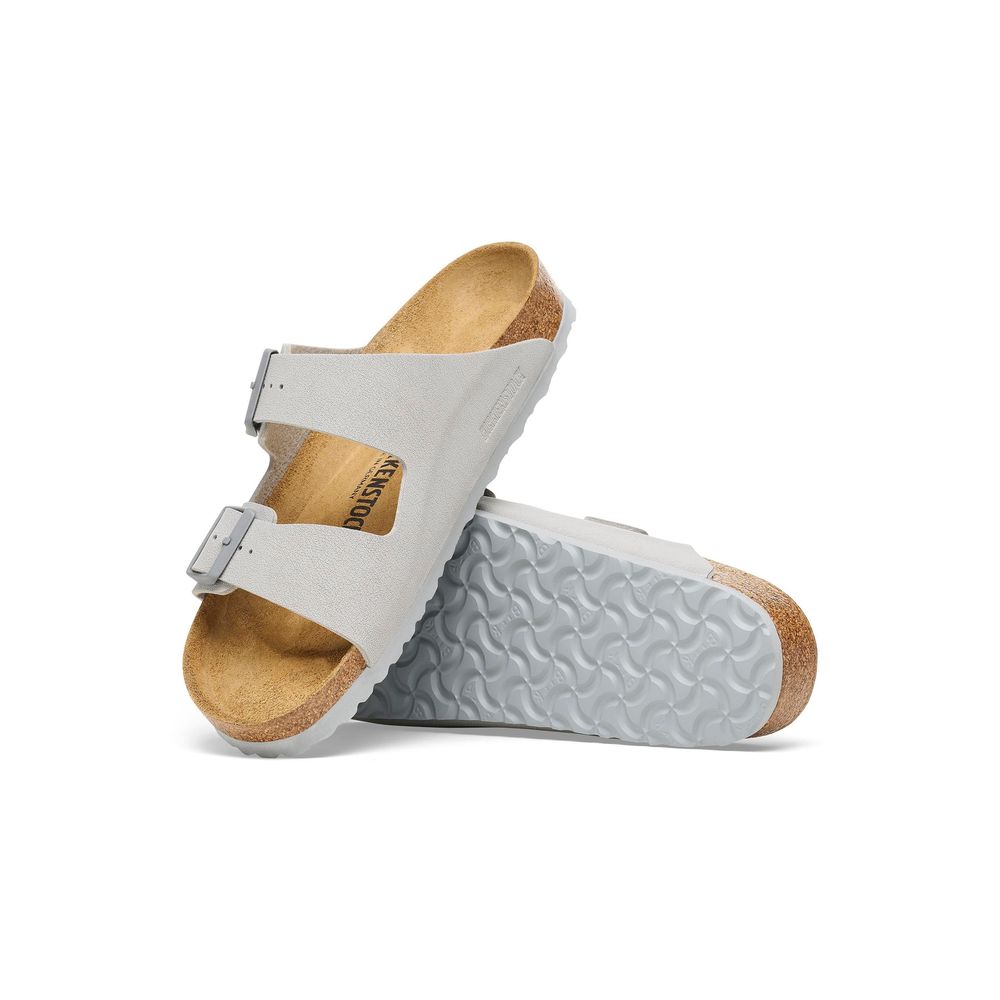Gray Viscose Flat Sandals