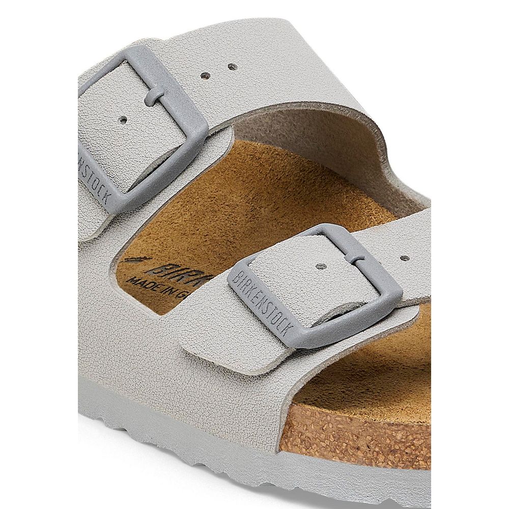 Gray Viscose Flat Sandals