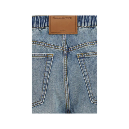 Blue Cotton Bermuda Shorts