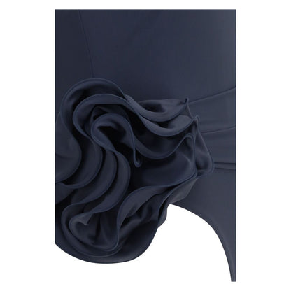 Gray Polyamide One-Piece Swimsuit