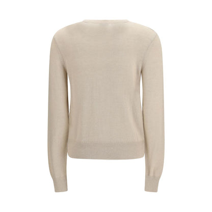 Beige Polyester Cardigan