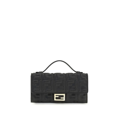 Black Calf Leather Bos Taurus Shoulder Bag