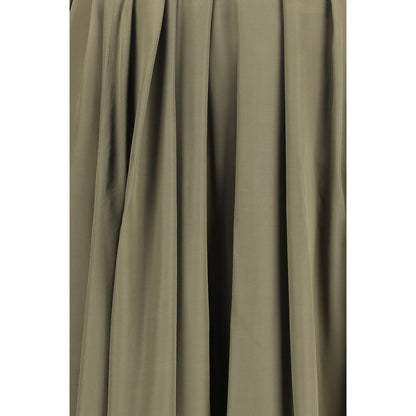 Bicolor Polyester Long Dress