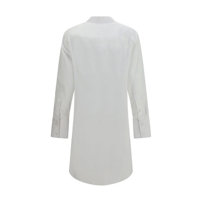 White Cotton Casual Dress
