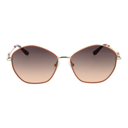 Gold Metal & Plastic Sunglasses