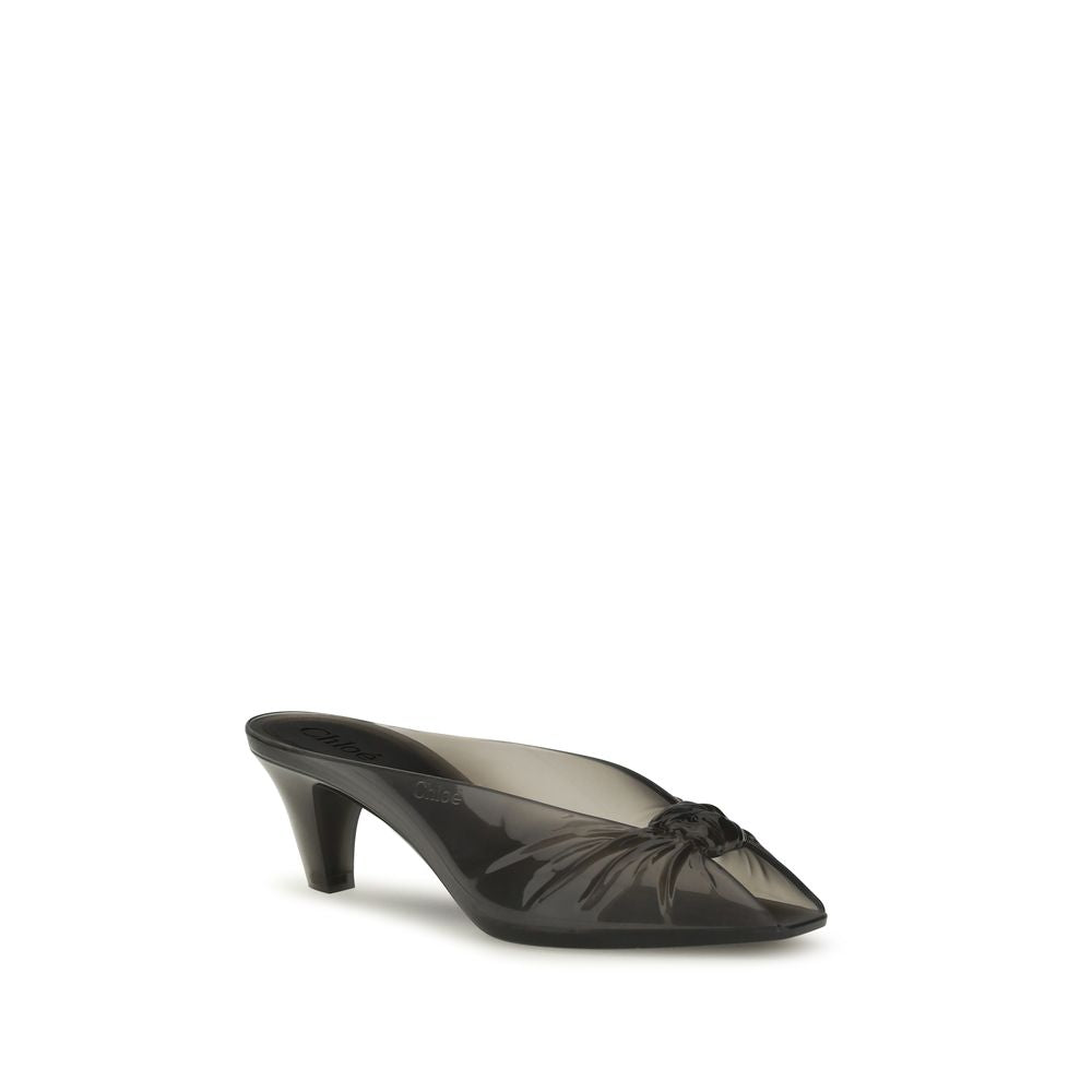 Gray Rubber Mules