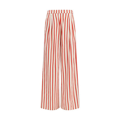 Multicolor Cotton Casual Pants