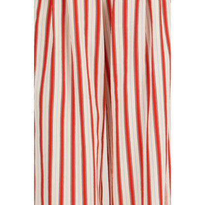 Multicolor Cotton Casual Pants