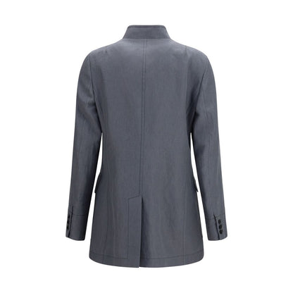 Gray Linen Coat