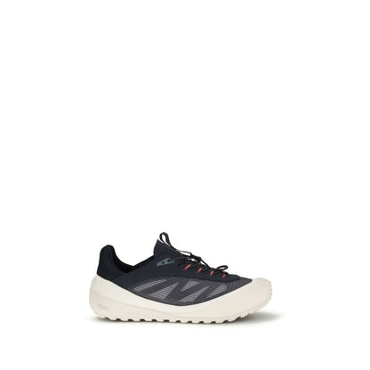 Blue Polyamide Athletic Sneakers