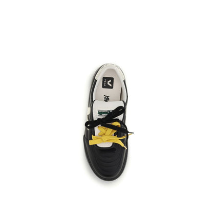 Black Calf Leather Bos Taurus Low Top Sneakers